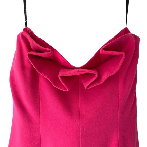 Black Halo Laurel Berman Allysandro Pink Sheath Strapless Dress size 10 - Picture 3 of 8